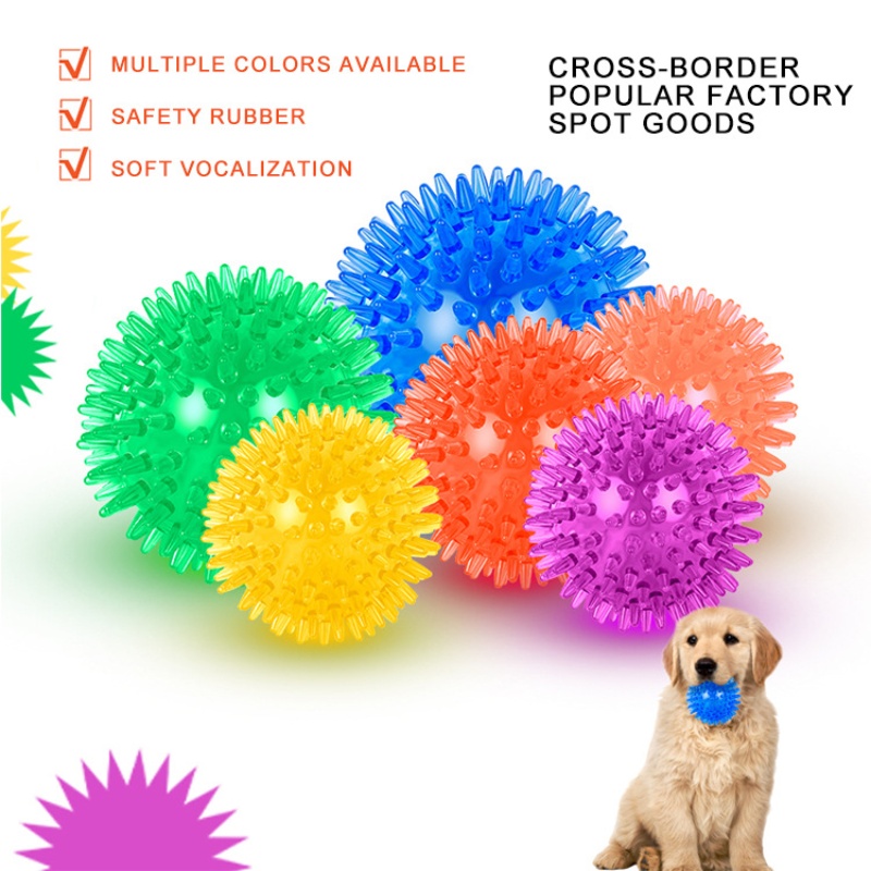 Interactive Squeaky Plush Dog Toy - Игрушечный мяч для домашних животных для