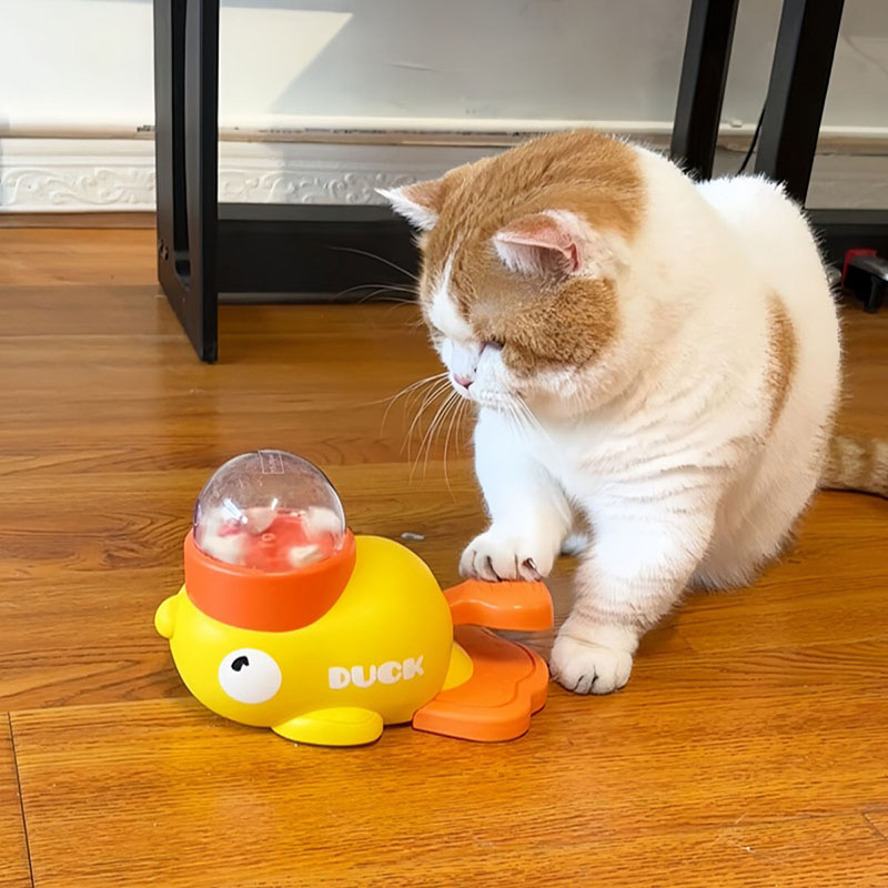 Dog Puzzle Feeder Toy - Желтая интерактивная игрушка-диспенсер для лакомств в