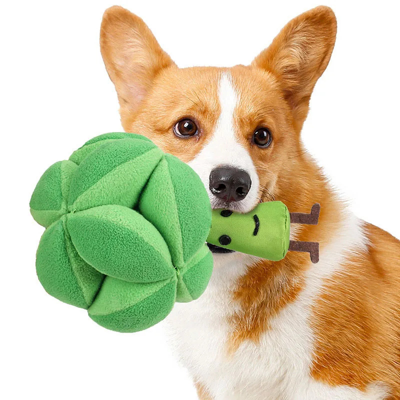 Dog Puzzle Feeder Toy - Игрушка-головоломка для собак Snuffle Broccoli, развивающая
