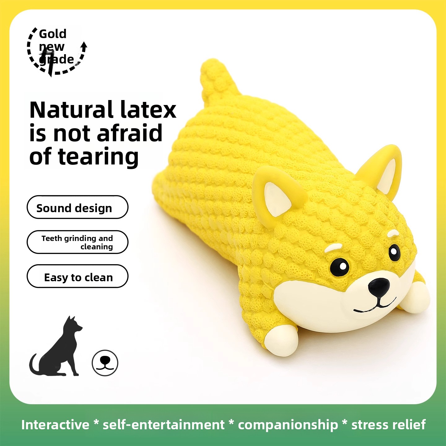 Interactive Squeaky Plush Dog Toy - Игрушка для собак из латекса в