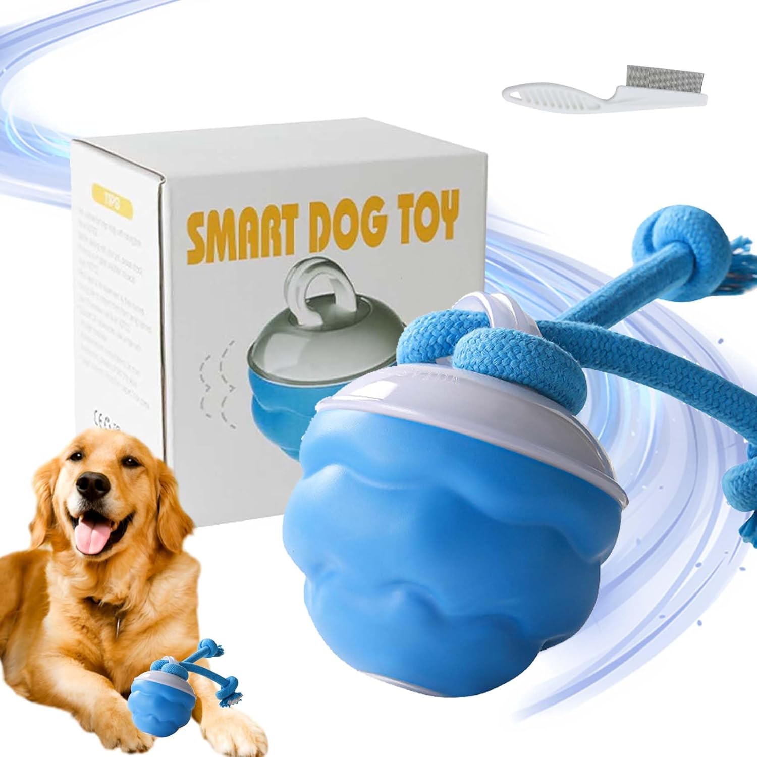 Automatic Moving Dog Ball - Умная игрушка для собак, автоматический движущийся