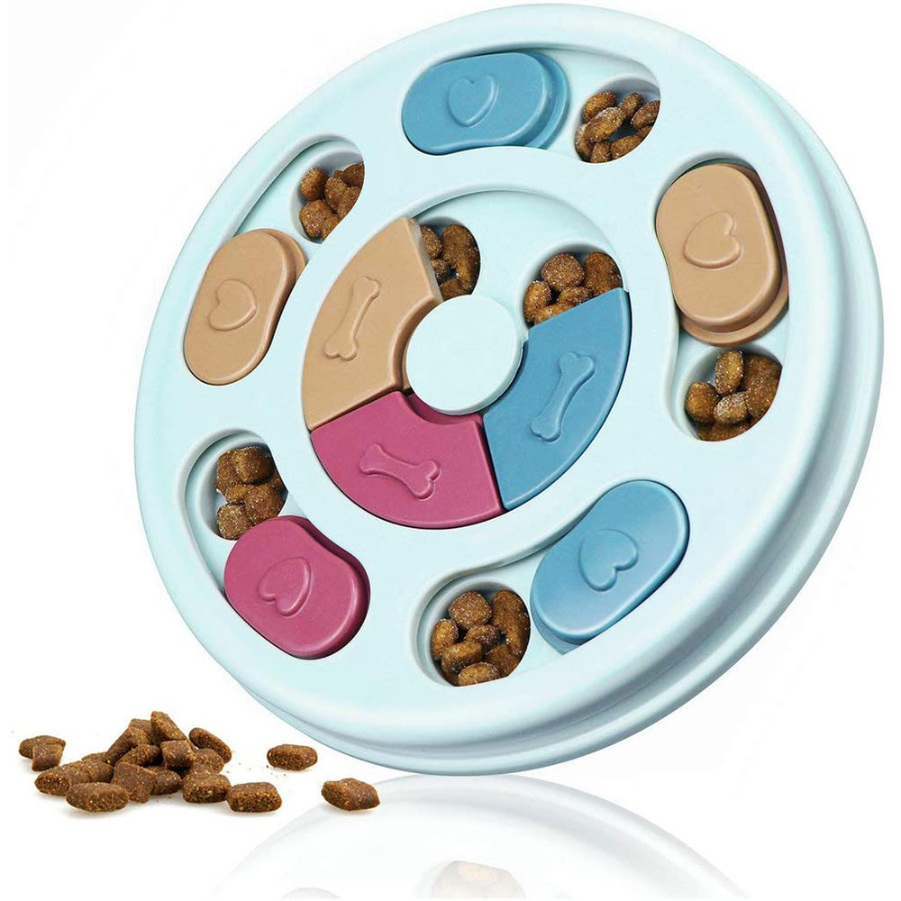 Dog Puzzle Feeder Toy - Игрушки-головоломки для собак, медленная кормушка, увеличение