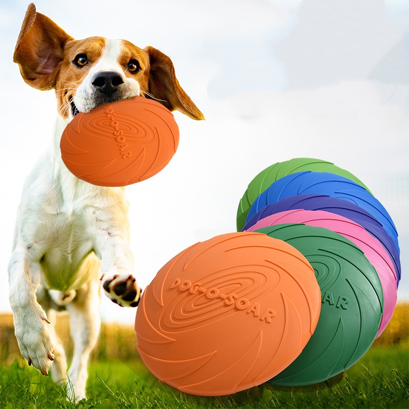 Интерактивная силиконовая игру – обзор и цена Flying Disc Dog Training Toy