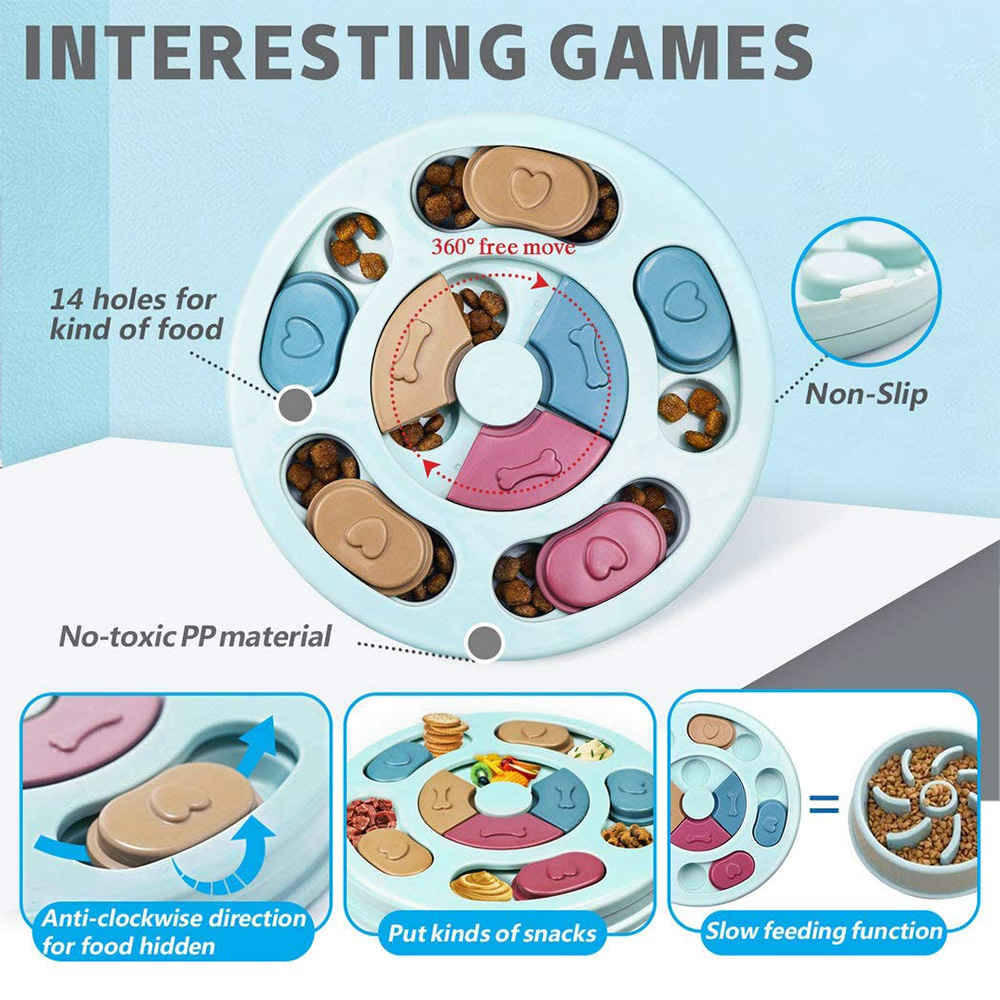 Игрушки-головоломки для собак, – обзор и цена Dog Puzzle Feeder Toy